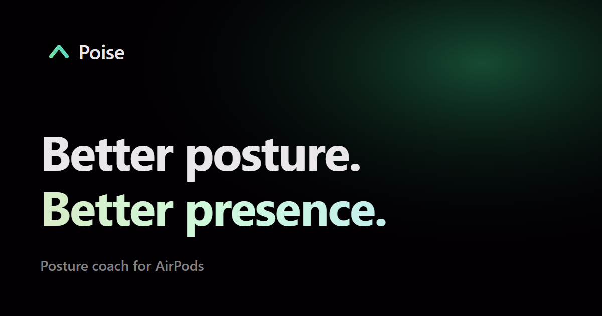 Poise: Posture and Confidence